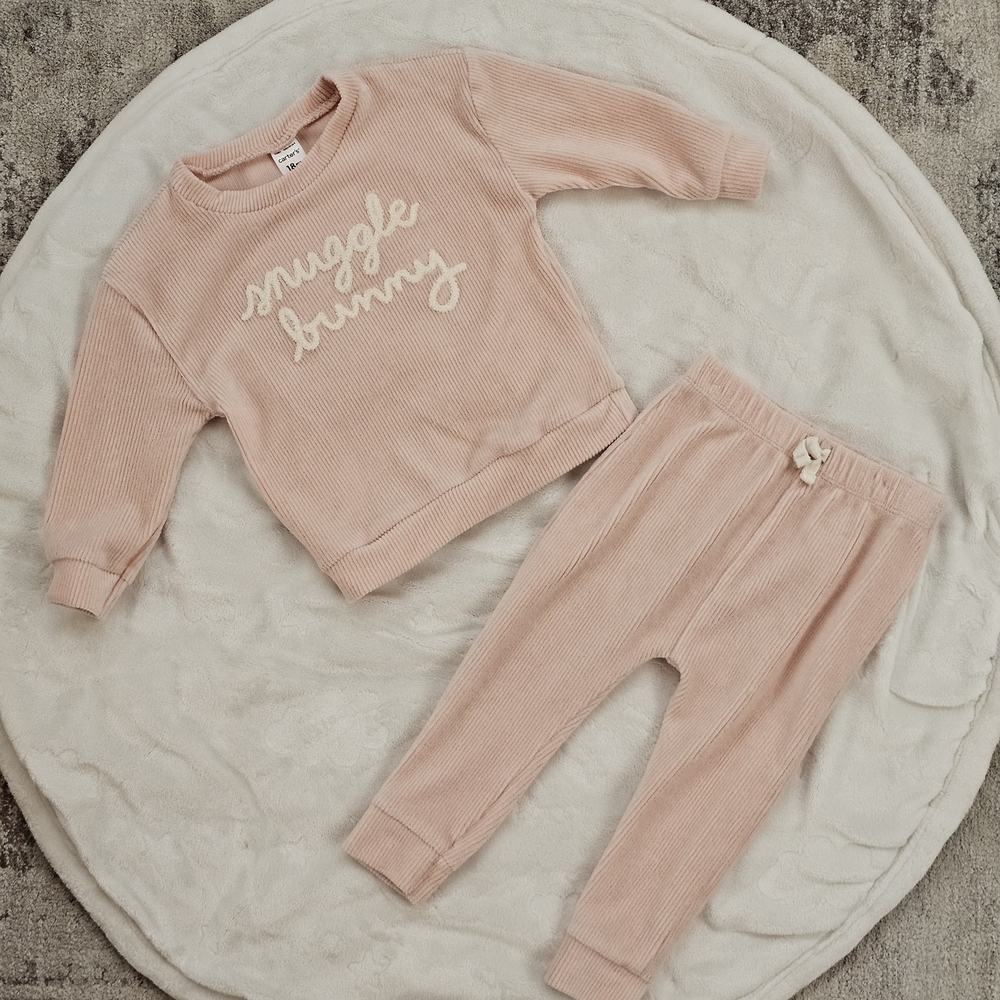 Carter's Pink Snuggle Bunny Matching Set